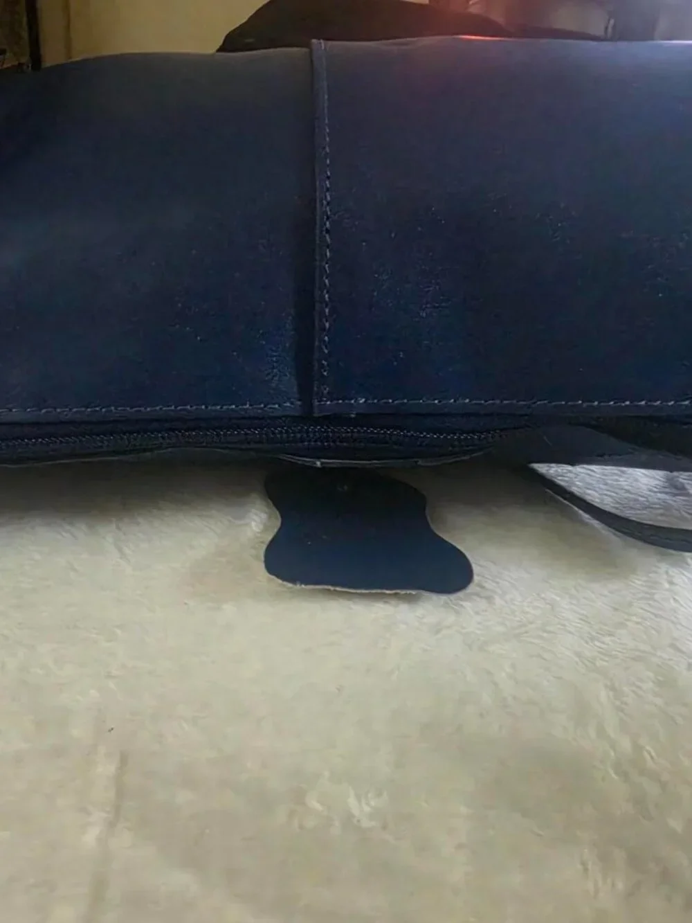 Genuine Split Leather Hobo Bag